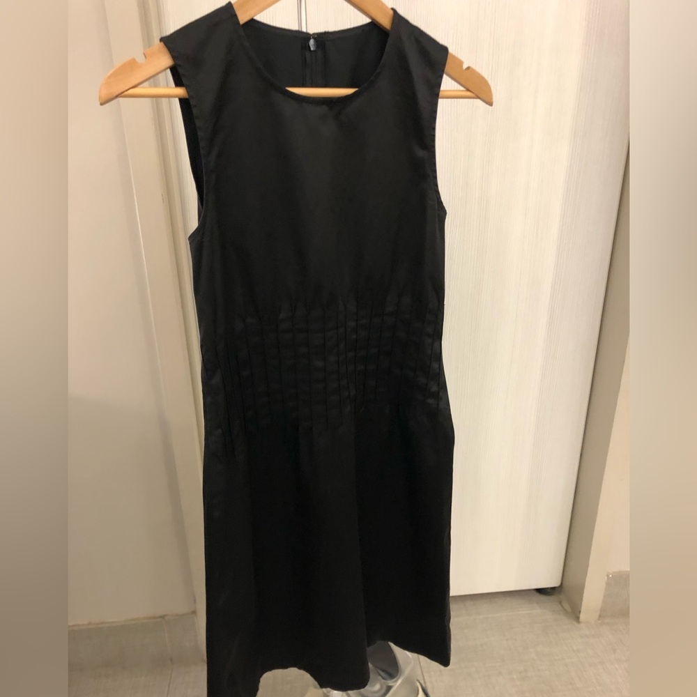 Theory polished cotton dress